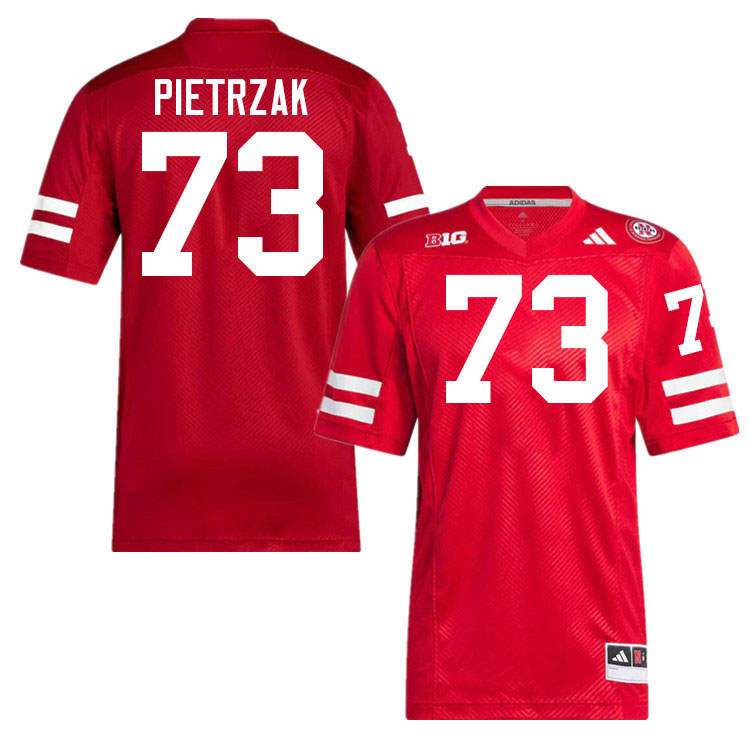 Nebraska Cornhuskers #73 Kade Pietrzak College Football Jerseys Stitched-Scarlet